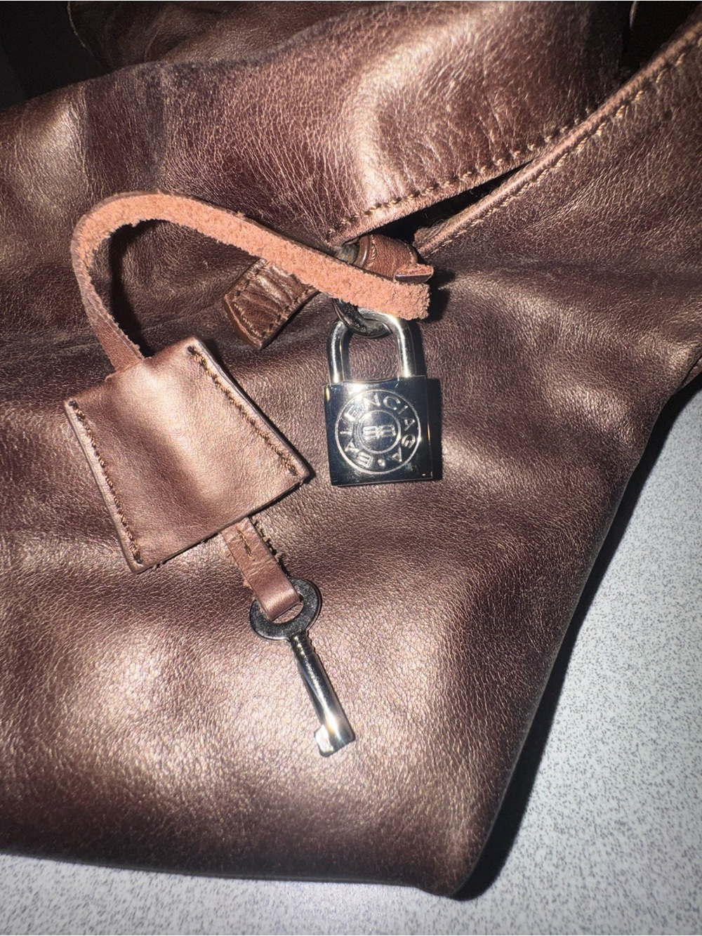 Balenciaga Metallic Bronze Hobo Bag - Picture 9 of 10